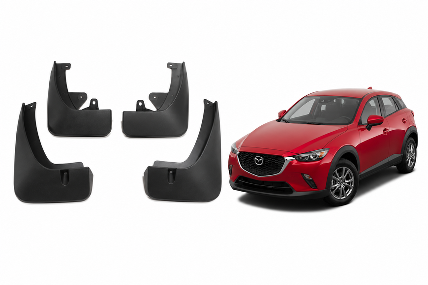 Бризковики модельні PP Mazda CX-3 2015- - комплект 4 шт з кріпленням BK-1136 фото