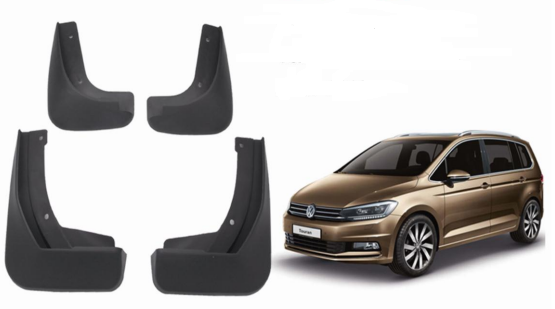Брызговики модельные PP Volkswagen Touran 2016-2019 - комплект 4 шт с креплением BK-1249 фото