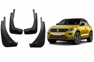 Брызговики модельные PP Volkswagen T-ROC 2018-2023 - комплект 4 шт с креплением BK-1265 фото
