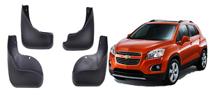 Бризковики Chevrolet Trax 2013-2018 (комплект 4 шт, з кріпленням) BR-17 фото