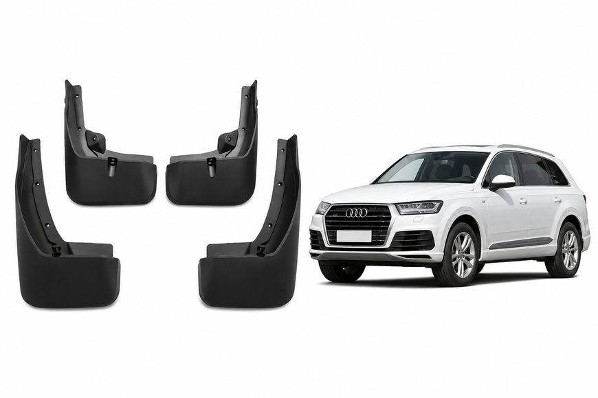 Бризковики модельні PP Audi Q7 S-line 2015-2020 - комплект 4 шт з кріпленням BK-1170 фото